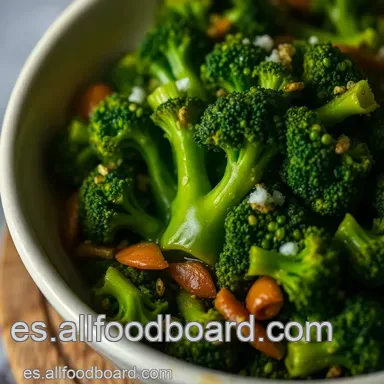 Br&oacute;coli al Vapor &iexcl;Perfecto!: Secreto Verde y Crujiente Tarjeta de receta