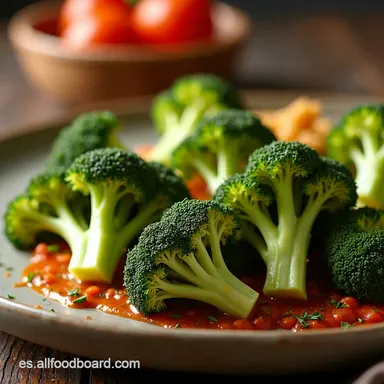 Br&oacute;coli Crujiente La MEJOR RECETA DE BR&Oacute;COLI Receta F&aacute;cil Tarjeta de receta