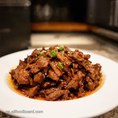 Bulgogi Coreano Aut&eacute;ntico Sabor Coreano en tu Mesa Tarjeta de receta