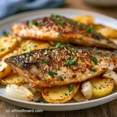 Caballa Al Horno en 40 Minutos Tarjeta de receta