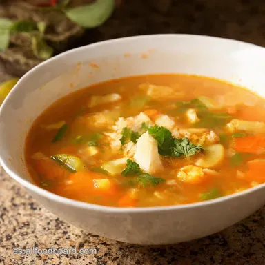 Caldo de Verduras de la Abuela Receta Casera F&aacute;cil Tarjeta de receta