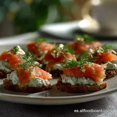 Canap&eacute;s Navide&ntilde;os: Party-Ready in 40 Minutes Tarjeta de receta