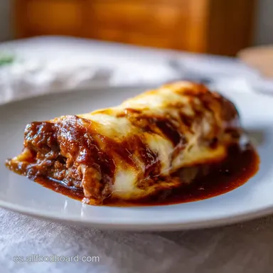 Canelones de Carrilleras con Vino Tinto Tarjeta de receta