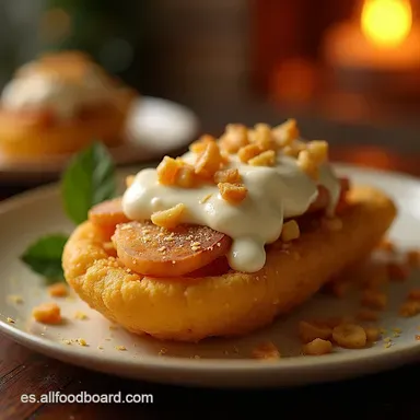 Postre de Pl&aacute;tano Macho Frito y Caramelizado con Ron Tarjeta de receta