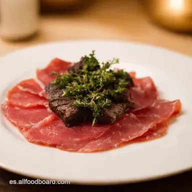 Carpaccio de Ternera Mi Receta Italiana Secreta Tarjeta de receta