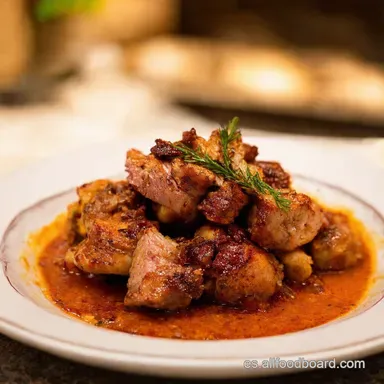 Codillo Asado a la Segoviana El Secreto Crujiente Revelado Tarjeta de receta