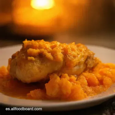Coliflor Pollo a la Naranja Crujiente al Horno Para Chuparse los Dedos Tarjeta de receta