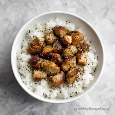 Conejo Con Arroz para 4 Personas Tarjeta de receta