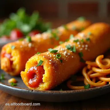 Corn Dogs Coreanos Quesudos Tu Antojo Callejero Tarjeta de receta