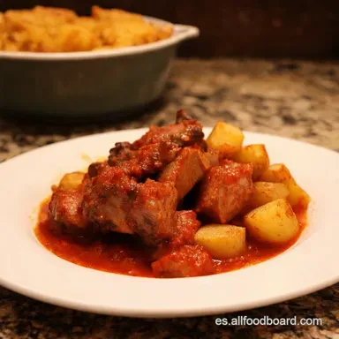 Costillas con Patatas Guisadas Receta de la Abuela F&aacute;cil Tarjeta de receta