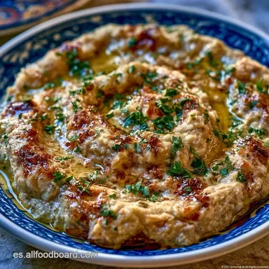 Crema de Berenjena con Tahini Tarjeta de receta