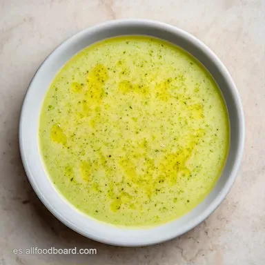 Crema De Calabac&iacute;n: Textura Sedosa Tarjeta de receta
