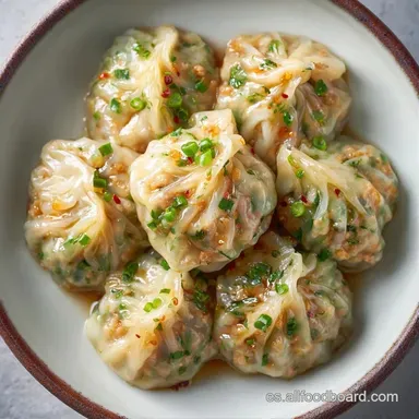 Dumplings Al Vapor para 4 Personas Tarjeta de receta