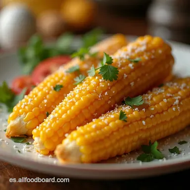 Elote Coreano Costilla Air Fryer Explosi&oacute;n de Sabor Tarjeta de receta