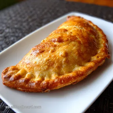 Empanada De At&uacute;n: Masa Quebrada y Relleno (8 Raciones) Tarjeta de receta