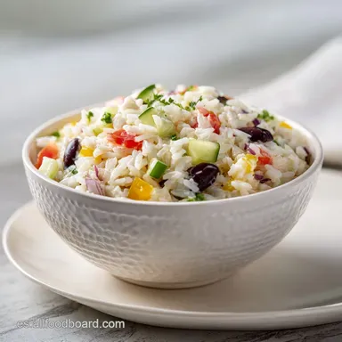 Ensalada de Arroz con Mayonesa para 4 Raciones Tarjeta de receta