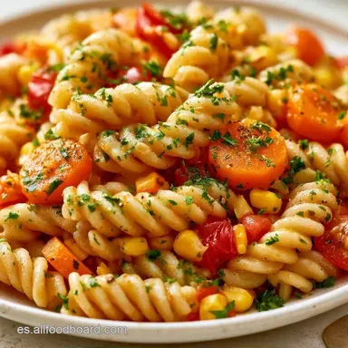 Ensalada de Pasta Saludable para 4 Tarjeta de receta