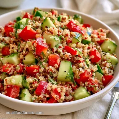 Ensalada de Quinoa con Hortalizas para 4 Tarjeta de receta