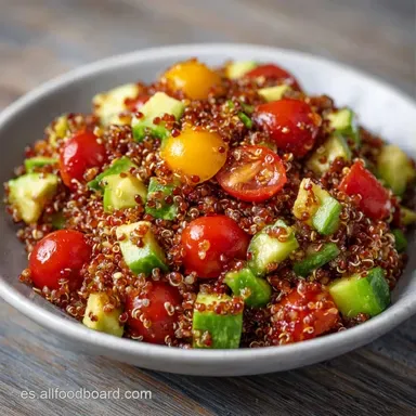 Ensalada Quinoa y Aguacate: 30 Minutos Tarjeta de receta
