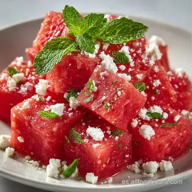 Ensalada de Quinoa y Sand&iacute;a para 4 Personas Tarjeta de receta