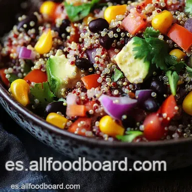 Ensalada Fiesta de Quinoa: &iexcl;Un Fest&iacute;n Saludable! Tarjeta de receta