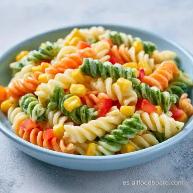 Ensalada Pasta Colores Fr&iacute;a: 25 Minutos Tarjeta de receta