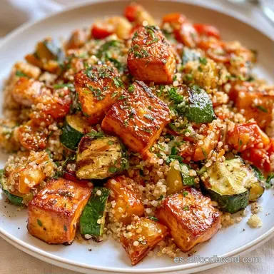 Ensalada de Quinoa Asada en 40 Minutos Tarjeta de receta