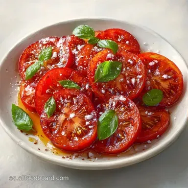Ensalada Tomate Aceite Oliva (15 Minutos) Tarjeta de receta