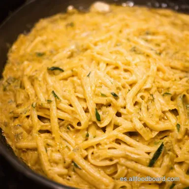 Espaguetis de Calabac&iacute;n Carbonara Vegetariana F&aacute;cil y R&aacute;pida Tarjeta de receta