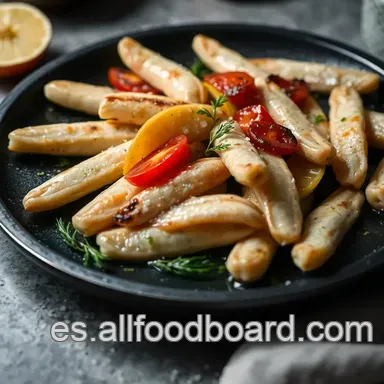 Esp&aacute;rragos Blancos a la Plancha &iexcl;Sabor de Navarra! Tarjeta de receta