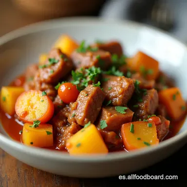 Estofado Casero F&aacute;cil Con 2 Patatas 1 Zanahoria y Carne
