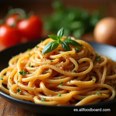 Fideos de Cordero al Comino Con Sabor Cooking Tarjeta de receta