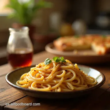 Fideos con Pollo Cremoso La Receta de la Abuela F&aacute;cil y R&aacute;pida Tarjeta de receta