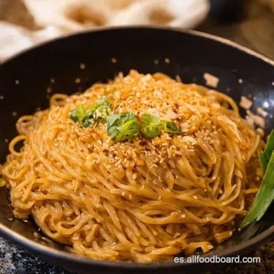 Fideos S&eacute;samo Express Ma Jiang Mian en 10 Minutos Tarjeta de receta