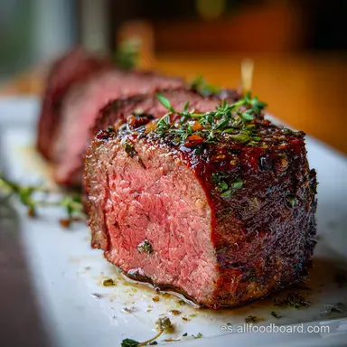 Filete de Ternera Pan-Seared with Garlic Butter in 15 Minutes Tarjeta de receta