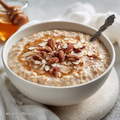 Gachas de avena saludables for 7 min Tarjeta de receta