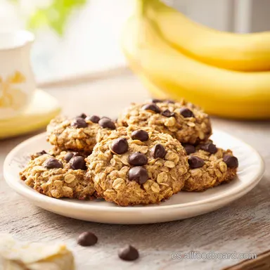 Galletas Saludables con Pl&aacute;tano y Avena Tarjeta de receta