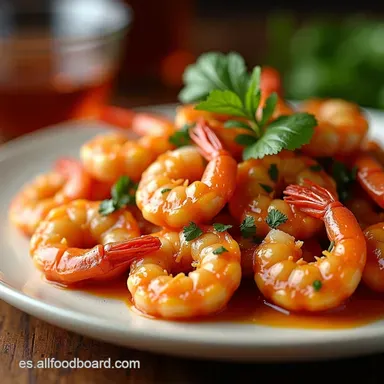 Gambas al Ajillo Expr&eacute;s Cena en 5 Minutos Tarjeta de receta