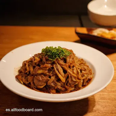 Gyudon Casero El Bol Japon&eacute;s M&aacute;s Rico y F&aacute;cil Tarjeta de receta
