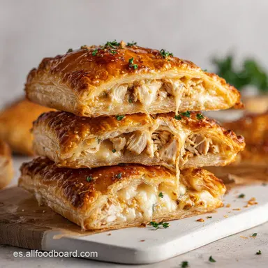 Hojaldre Relleno: Crujiente y Cremoso Tarjeta de receta
