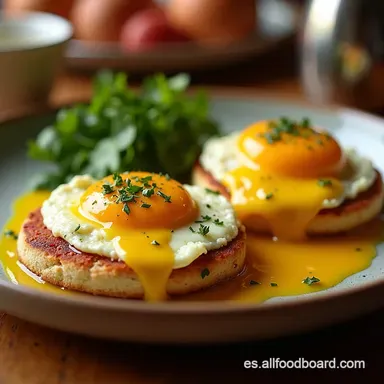 Brunch de Lujo Huevos Benedictinos con Salm&oacute;n Ahumado Tarjeta de receta