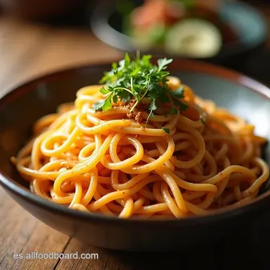 Janchi Guksu Fideos Coreanos Reconfortantes en Minutos Tarjeta de receta