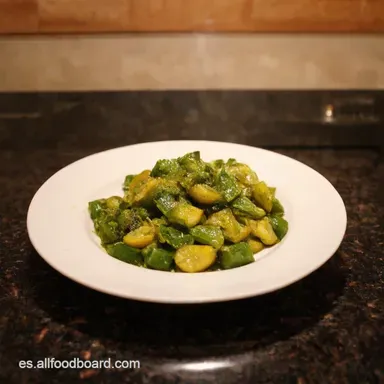 Jud&iacute;as Verdes al Ajillo Receta R&aacute;pida y F&aacute;cil Tarjeta de receta