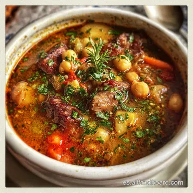 Judiones de la Granja Receta Tradicional Tarjeta de receta