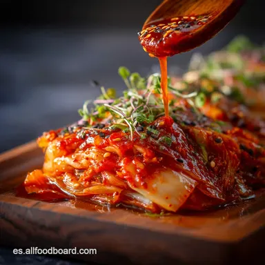 Kimchi con Gochujang: Receta Coreana con Umami Profundo Tarjeta de receta