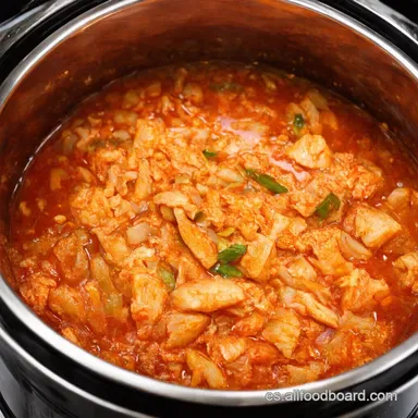 Kimchi Jjigae Express Corea en tu Instant Pot Tarjeta de receta