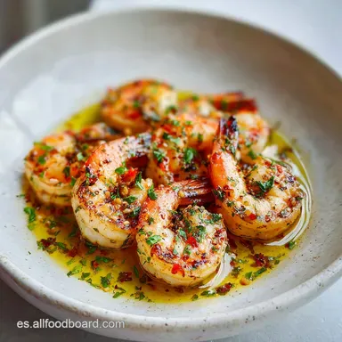 Langostinos al Ajillo para 4 Raciones: Receta en 15 Minutos Tarjeta de receta