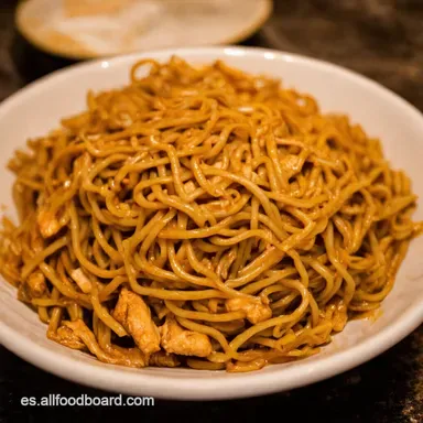 Lo Mein de Pollo de Campeonato El BEST Chicken Lo Mein EVER Tarjeta de receta