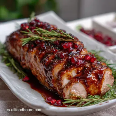 Recetas de Nochevieja: Lomo de Cerdo con Glaseado de Oporto Tarjeta de receta