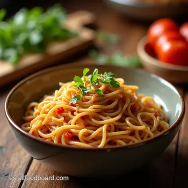 Ma Jiang Mian YA Fideos Fr&iacute;os en 10 Minutos Tarjeta de receta
